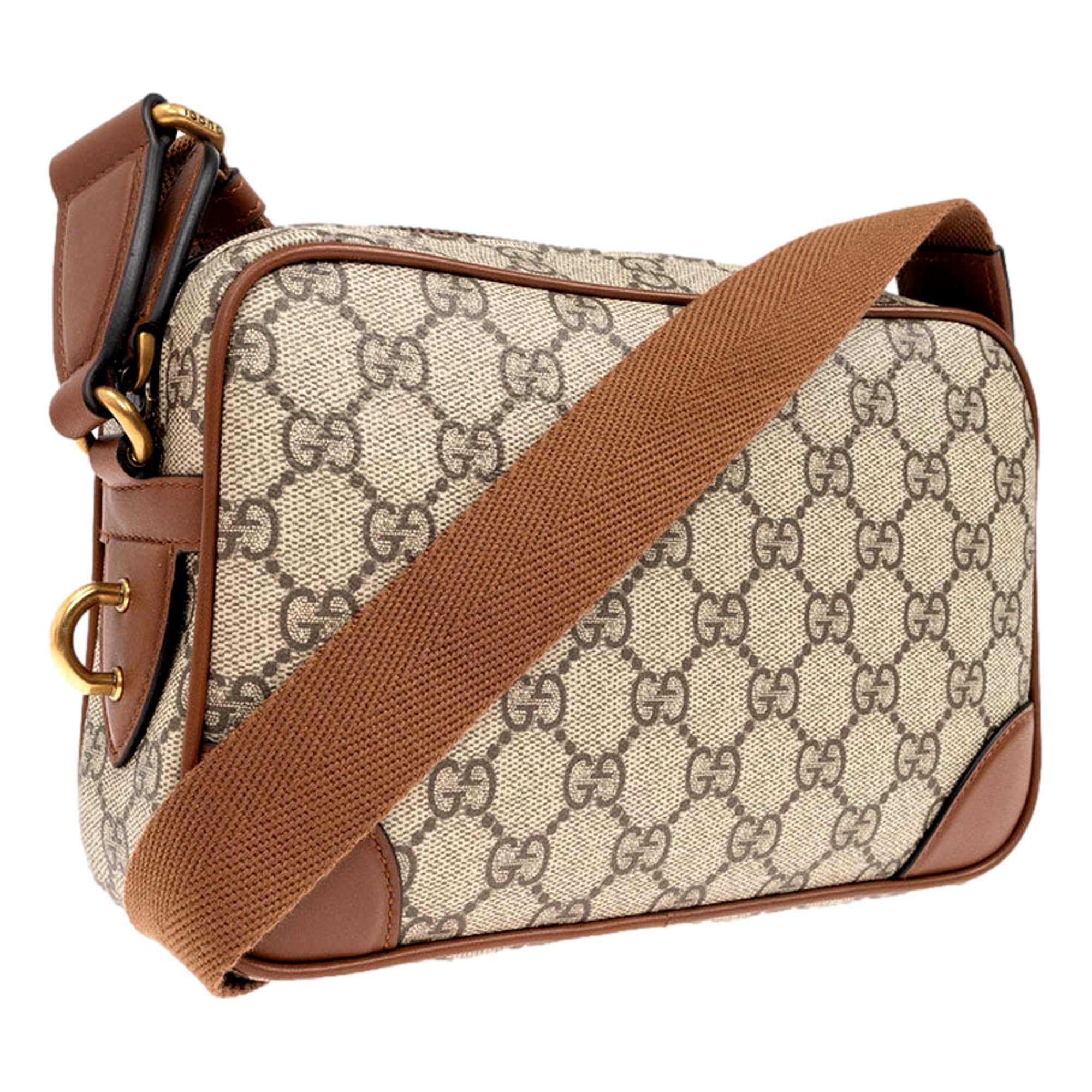 Gucci GG Supreme Canvas Brown Crossbody | Queen Bee of Beverly Hills