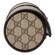 Gucci GG Supreme Canvas Leather Beige Brown Watch Case available at Queen Bee of Beverly Hills