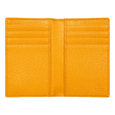 Gucci GG Supreme Canvas Vertical Bifold Wallet Yellow Beige available at Queen Bee of Beverly Hills