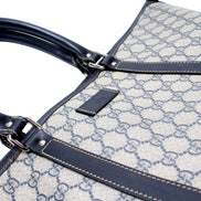 Gucci GG Supreme Coated Canvas Blue Extra Large Joy Tote Overnight Bag available at Queen Bee of Beverly Hills