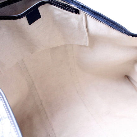 Gucci GG Supreme Coated Canvas Blue Extra Large Joy Tote Overnight Bag available at Queen Bee of Beverly Hills