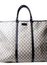 Gucci GG Supreme Coated Canvas Blue Extra Large Joy Tote Overnight Bag available at Queen Bee of Beverly Hills