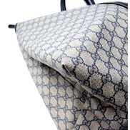Gucci GG Supreme Coated Canvas Blue Extra Large Joy Tote Overnight Bag available at Queen Bee of Beverly Hills
