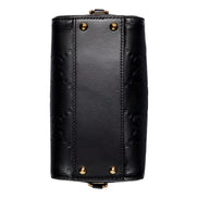 Gucci Gilbert GG Leather Super Mini Boston Bag Crossbody in Black sold at Queen Bee of Beverly Hills