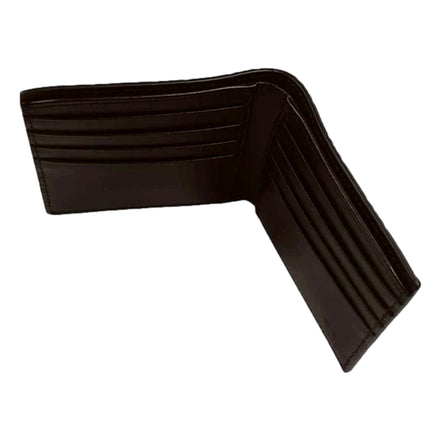 Gucci Guccissima Dark Brown Embossed Leather Bifold Wallet