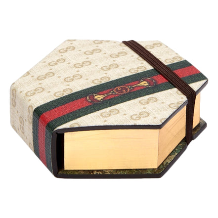 Gucci Hexagon Sticky Notes with Web and Horsebit