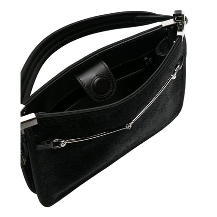 Gucci horsbit black fur slim shoulder bag - available at Queen Bee of Beverly Hills 