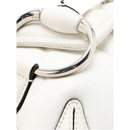 Gucci Horsebit Vertical Quilted Leather Small Chain Shoulder Bag White