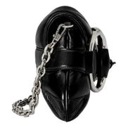 Gucci Horsebit Vertical Quilted Leather Medium Chain Shoulder Bag Black available at Queen Bee of Beverly Hills