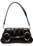 Gucci Horsebit Vertical Quilted Leather Small Chain Shoulder Bag Black available at Queen Bee of Beverly Hills