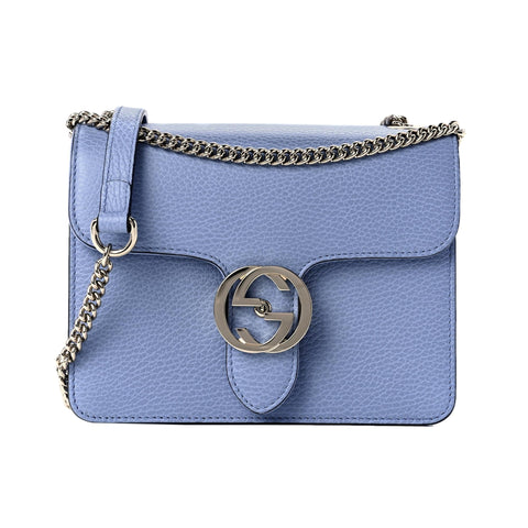 Gucci Icon GG Interlocking Mineral Blue Calf Leather Crossbody Bag at_Queen_Bee_of_Beverly_Hills