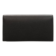 Gucci Interlocking Double G Python Leather Bow Chain Wallet Black available at Queen Bee of Beverly Hills