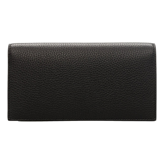 Gucci Interlocking Double G Python Leather Bow Chain Wallet Black available at Queen Bee of Beverly Hills
