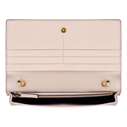 Gucci Interlocking Double G Python Leather Bow Chain Wallet Light Pink available at Queen Bee of Beverly Hills