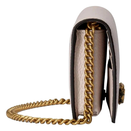 Gucci Interlocking Double G Python Leather Bow Chain Wallet Light Pink available at Queen Bee of Beverly Hills