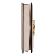 Gucci Interlocking Double G Python Leather Bow Chain Wallet Light Pink available at Queen Bee of Beverly Hills