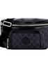 Gucci Interlocking G Patch Belt Bag GG Coated Canvas Black 90