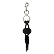 Gucci Interlocking G Rope Twist Keychain Charm in Black sold at Queen Bee of Beverly Hills