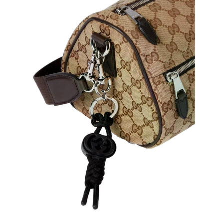 Gucci Interlocking G Rope Twist Keychain Charm in Black sold at Queen Bee of Beverly Hills