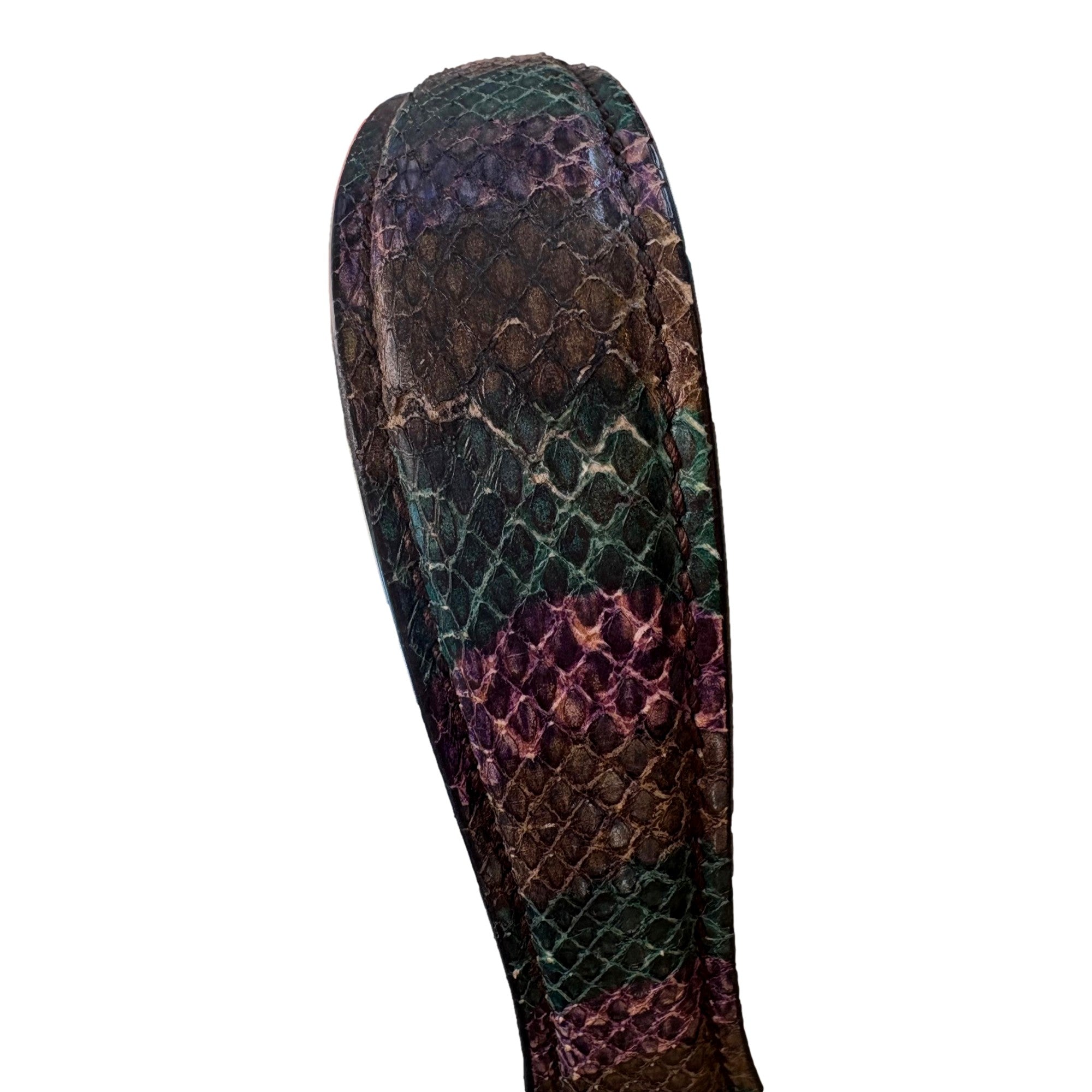 Gucci Jackie Python Leather Green Purple Large Shoulder Bag available at Queen Bee of Beverly Hills