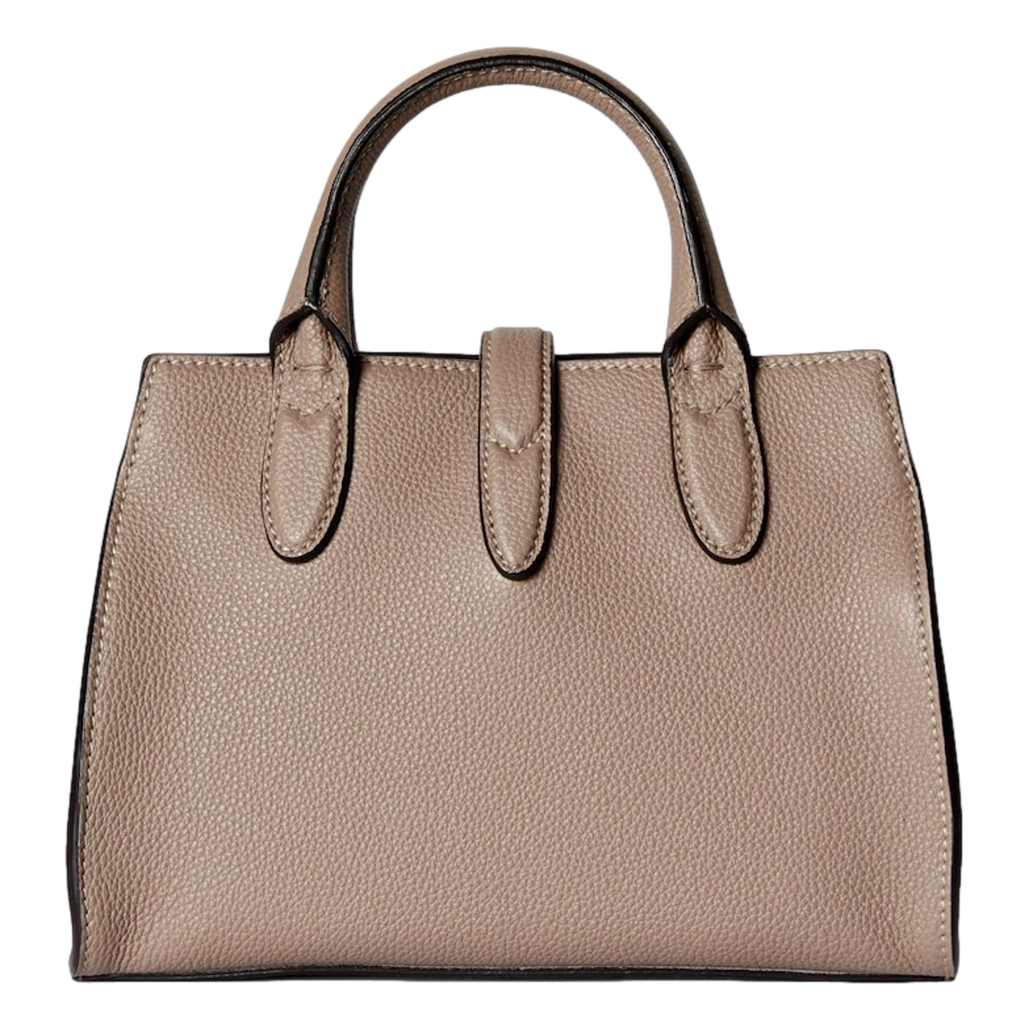 Gucci Jackie Small Calfskin Leather Tote Handbag Satchel Taupe sold at Queen Bee of Beverly Hills