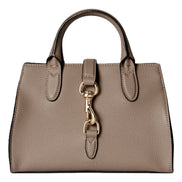 Gucci Jackie Small Calfskin Leather Tote Handbag Satchel Taupe sold at Queen Bee of Beverly Hills