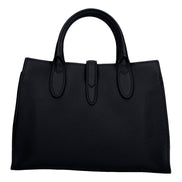 Gucci Jackie Medium Black Grained Leather Tote Bag - Available at Queen Bee of Beverly Hills. 