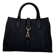 Gucci Jackie Medium Black Grained Leather Tote Bag - Available at Queen Bee of Beverly Hills. 