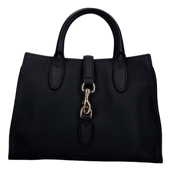 Gucci Jackie Medium Black Grained Leather Tote Bag - Available at Queen Bee of Beverly Hills. 