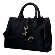 Gucci Jackie Medium Black Grained Leather Tote Bag - Available at Queen Bee of Beverly Hills. 