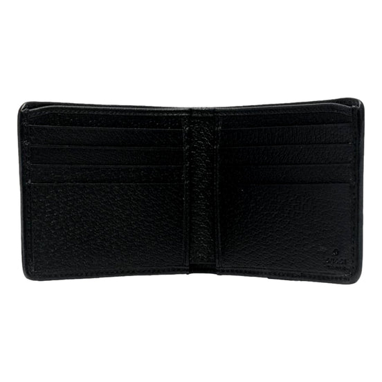 Gucci Jumbo GG Canvas Leather Black Bifold Wallet available at Queen Bee of Beverly Hills