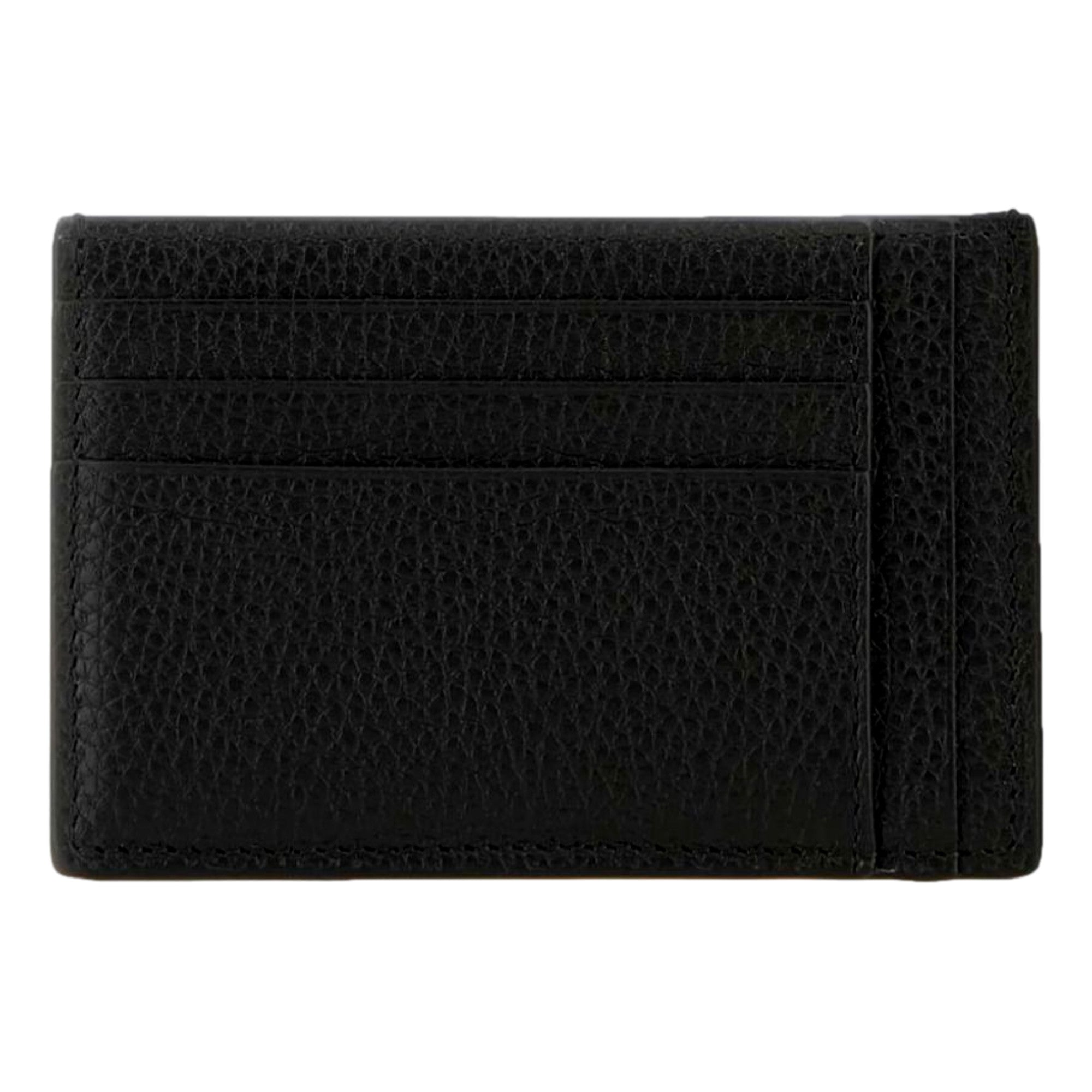 Gucci Jumbo GG Black Leather Card Holder Wallet Embossed Logo - available at Queen Bee of Beverly Hills. 