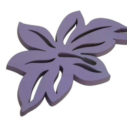Gucci Leather Flower Keychain Charm Lilac Purple - available at Queen Bee of Beverly Hills. 