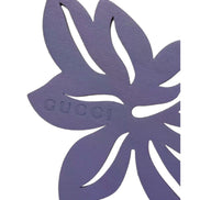 Gucci Leather Flower Keychain Charm Lilac Purple - available at Queen Bee of Beverly Hills. 