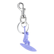 Gucci Engraved Surfer Keychain Charm Lilac Purple sold at Queen Bee of Beverly Hills