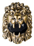 Gucci Lion Head King Ring With Crystal Aged Gold and Black 16