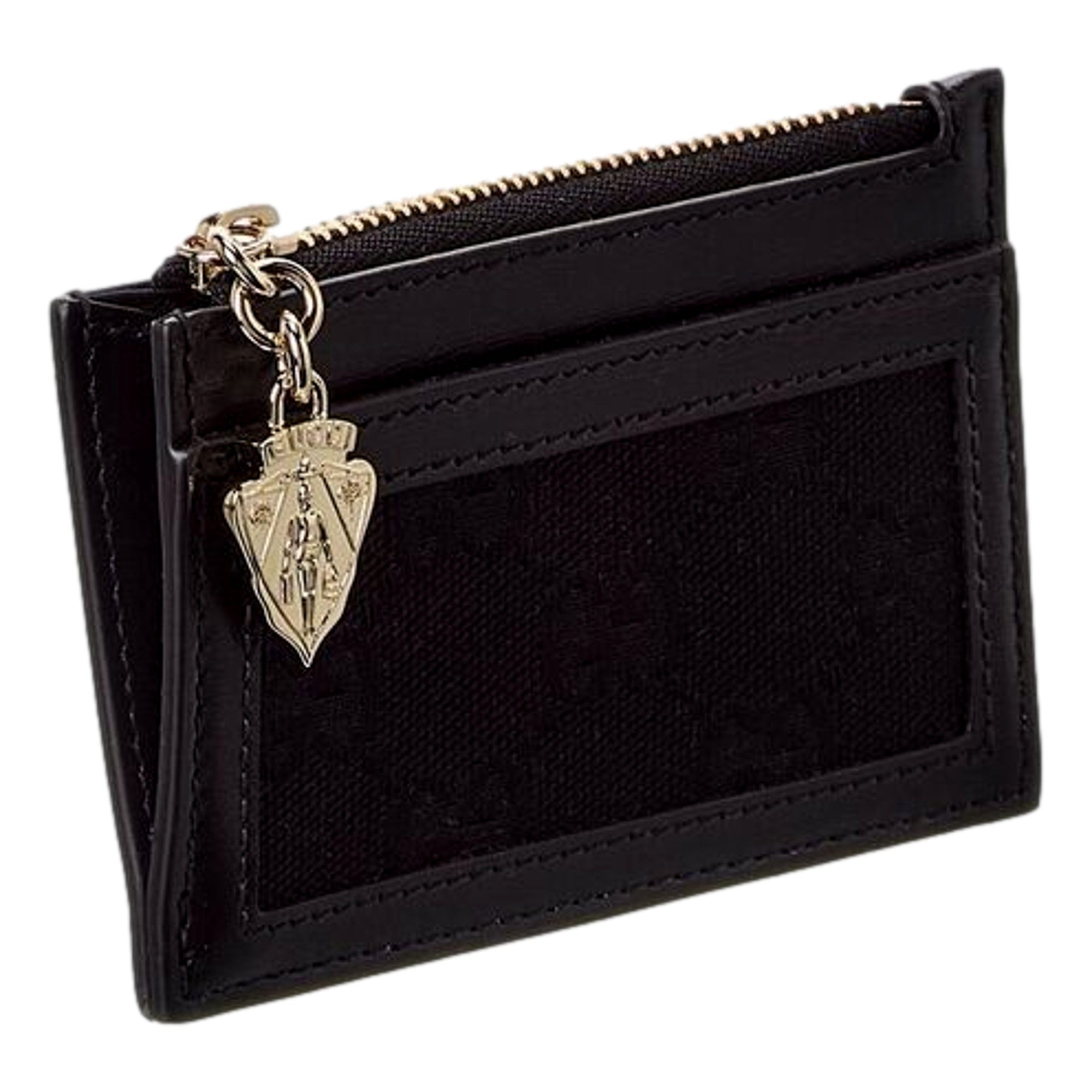 Gucci Luce GG Canvas Leather Black Coin Purse Zip Wallet