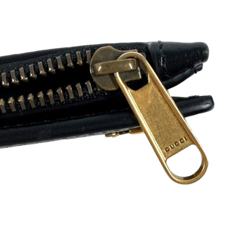 Gucci Marmont Black Leather Snap Bifold