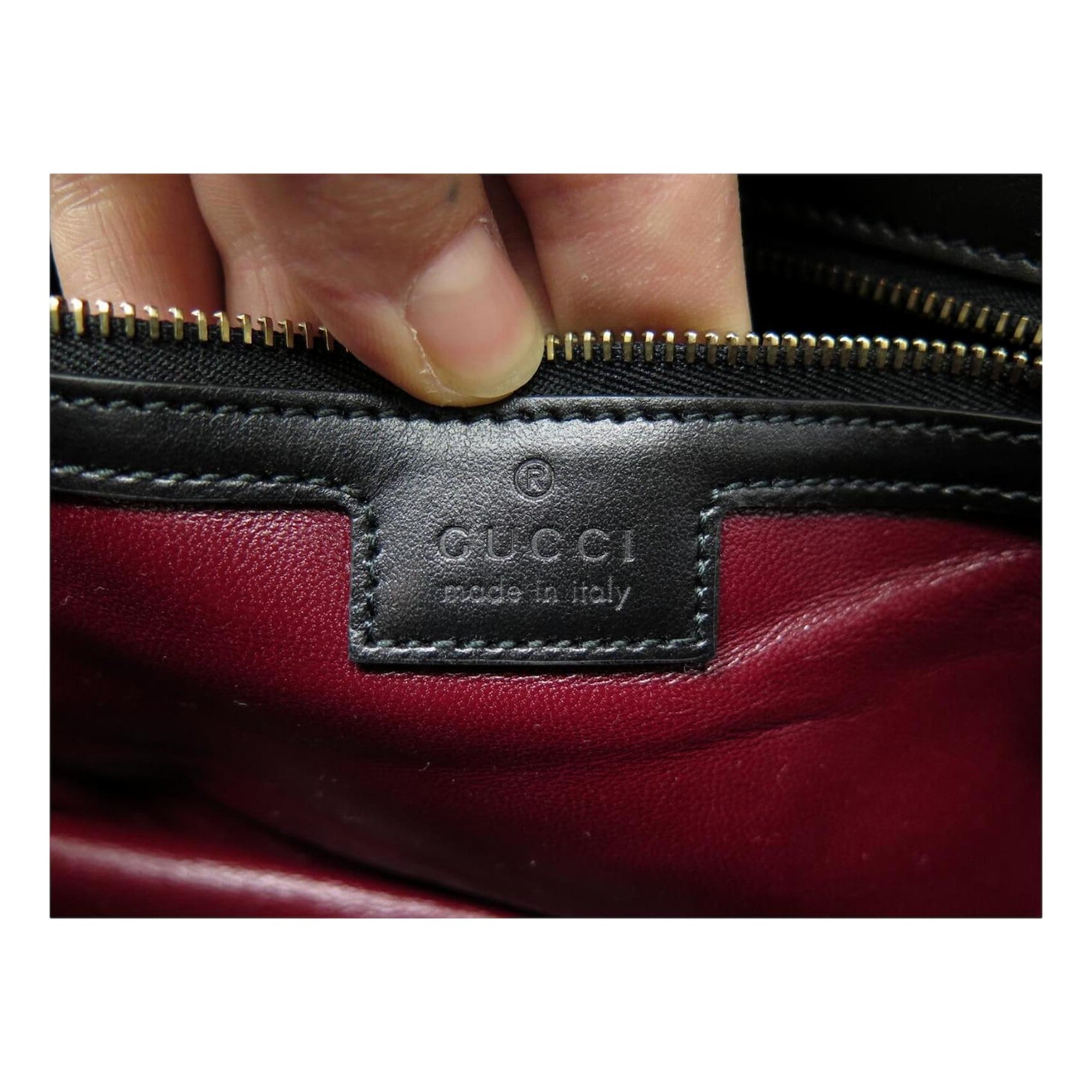 Gucci Marmont GG Black Multi Compartment Black Shoulder Bag