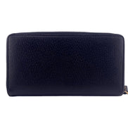 Gucci Marmont Black Leather Continental Zip Around Wallet available at Queen Bee of Beverly Hills