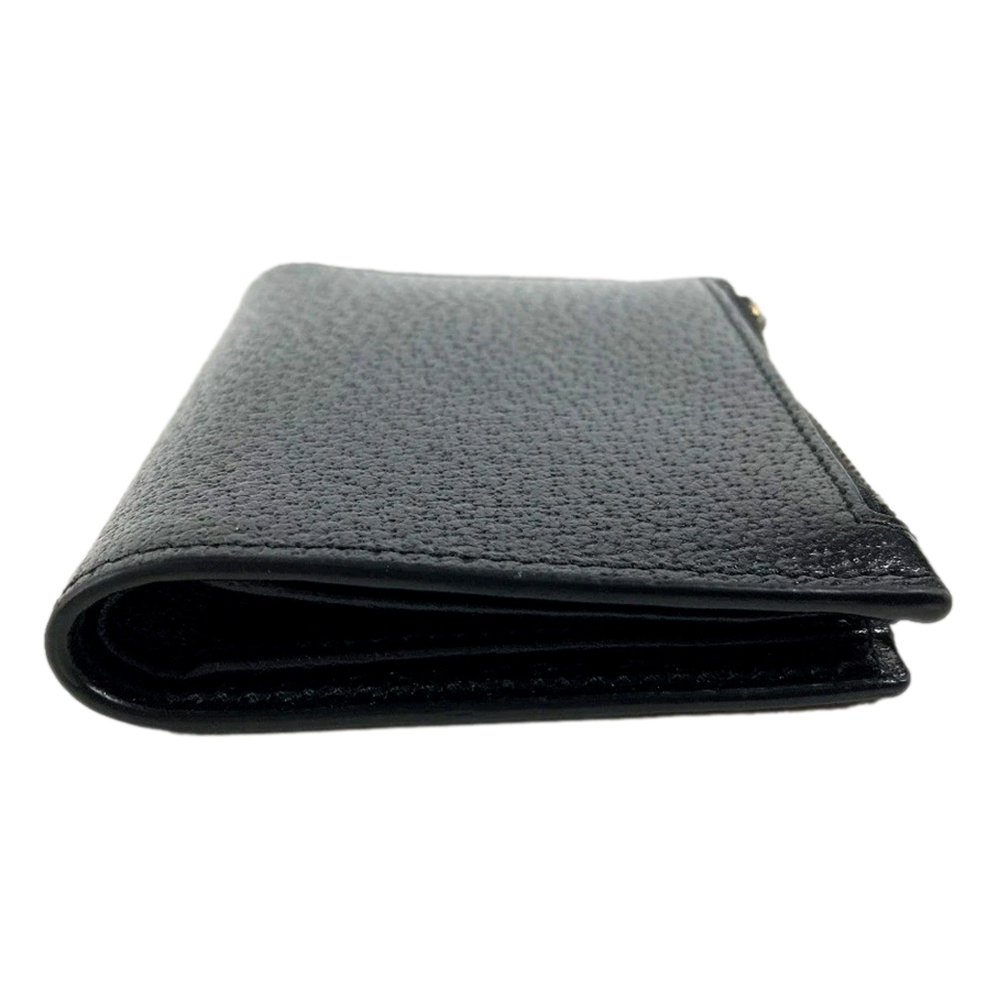 Gucci Marmont Black Leather Snap Bifold available at Queen Bee of Beverly Hills