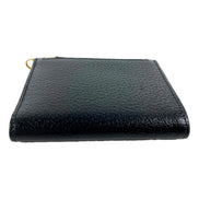 Gucci Marmont Black Leather Snap Bifold available at Queen Bee of Beverly Hills