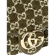 Gucci GG Marmont Olive Green Terry Chain Crossbody Bag -available at Queen Bee of Beverly Hills. 