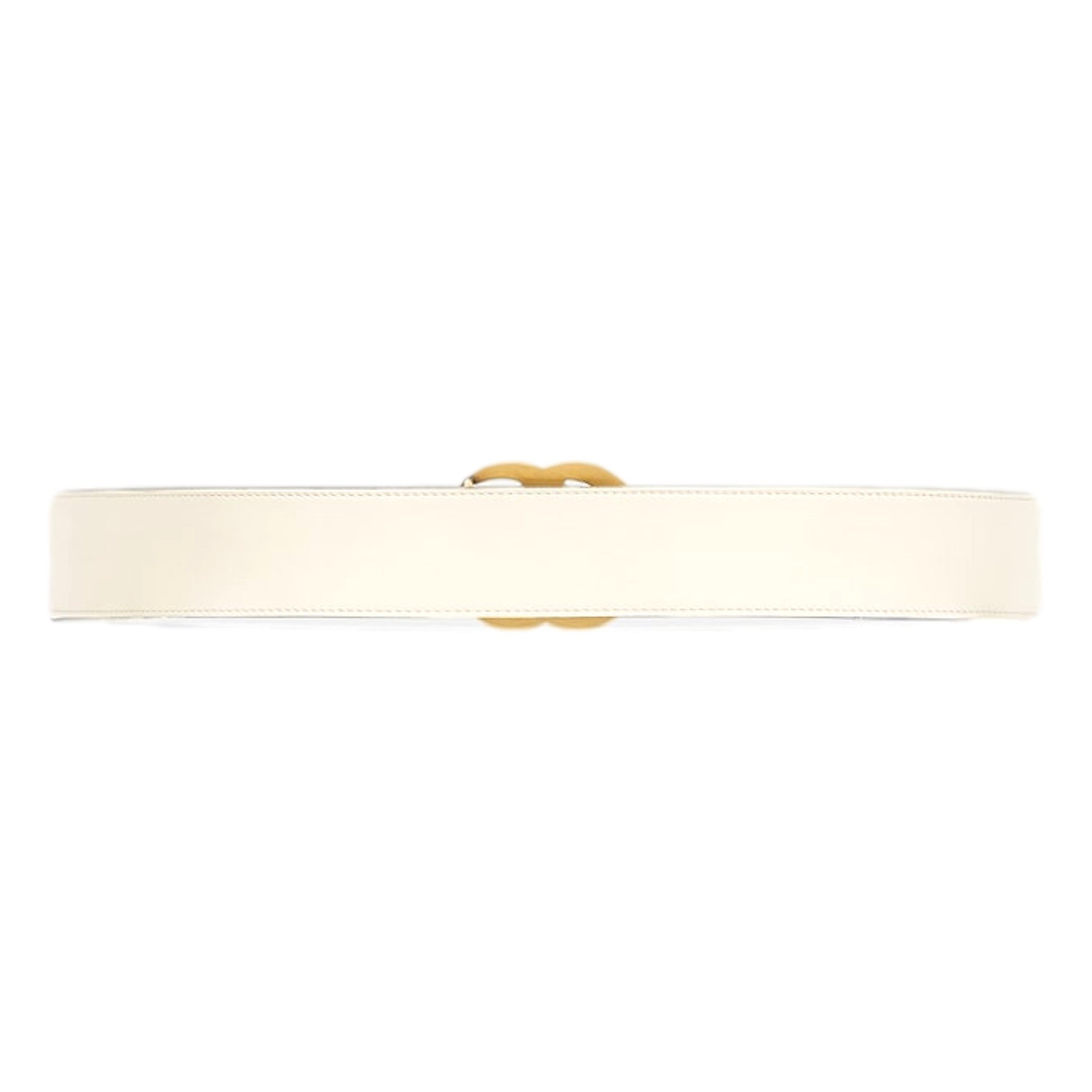 Gucci Marmont GG logo Ivory Leather Belt 90/85 available at Queen Bee of Beverly Hills