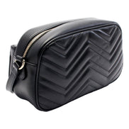 Gucci Marmont GG Black Multi Compartment Black Shoulder Bag
