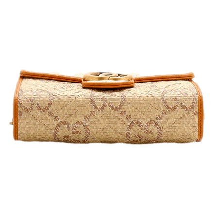 Gucci Marmont Raffia Wallet on Chain sold at Queen Bee of Beverly Hills