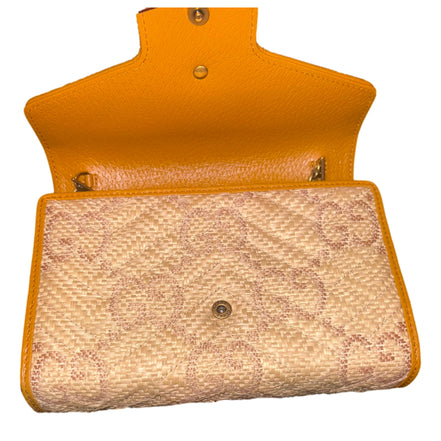 Gucci Marmont Raffia Wallet on Chain sold at Queen Bee of Beverly Hills