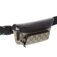 Fanny pack with Gucci logo on a white background