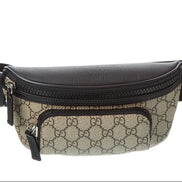 Fanny pack with Gucci logo on a white background