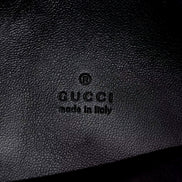 Gucci Micro GG B Medium Shoulder Bag Black Suede and Leather sold at Queen Bee of Beverly Hills